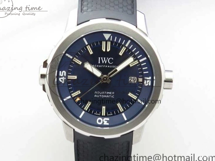 MIROTIME 0713 RelaxedFit Aquatimer Automatic IW329004 V6F 1:1 Best Edition Blue Dial on Rubber Strap MIYOTA 7095